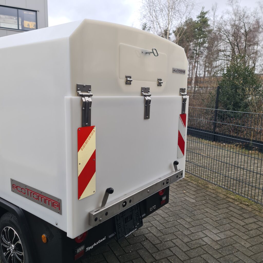 Ecotrommel - auto met laadklep 1