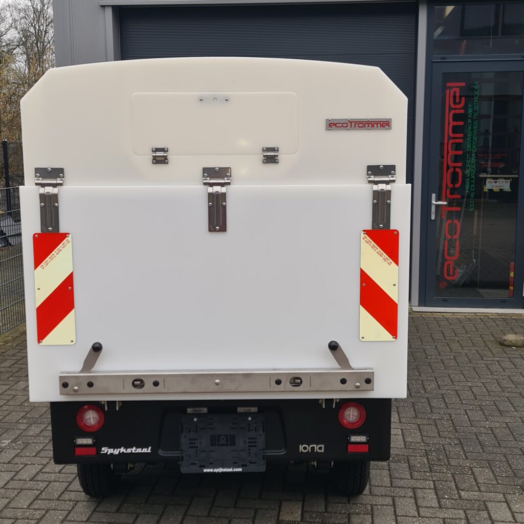 Ecotrommel - auto met laadklep - achterkant 3