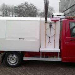 Ecotrommel - auto met bezem